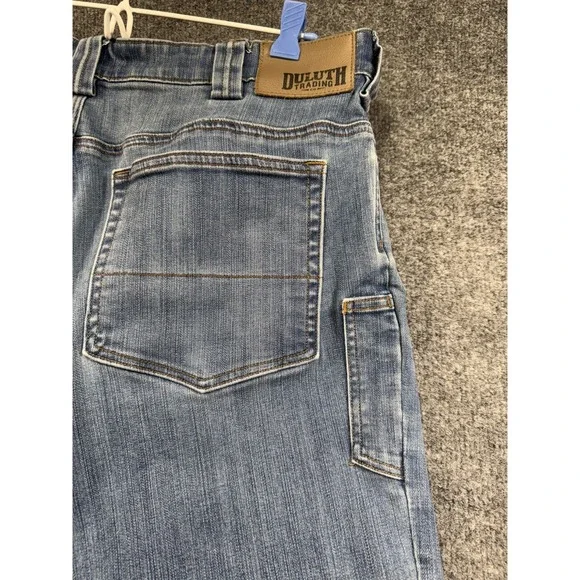 Duluth Trading Co Ballroom Double Flex Jeans Mens 38x30 Blue Stretch Casual Work - Picture 7 of 15